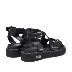 SANDALO CULT DONNA ZIGGY 4472 SANDAL W LEATHER BLACK CLW447200
