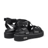 SANDALO CULT DONNA ZIGGY 4472 SANDAL W LEATHER BLACK CLW447200