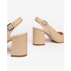 DECOLLETE' NEROGIARDINI DONNA IN PELLE LINO TACCO 7,5CM E409431D/453