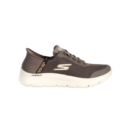 SNEAKERS UOMO SKECHERS SLIP-INS GO WALK FLEX - HANDS UP 216324 BRN