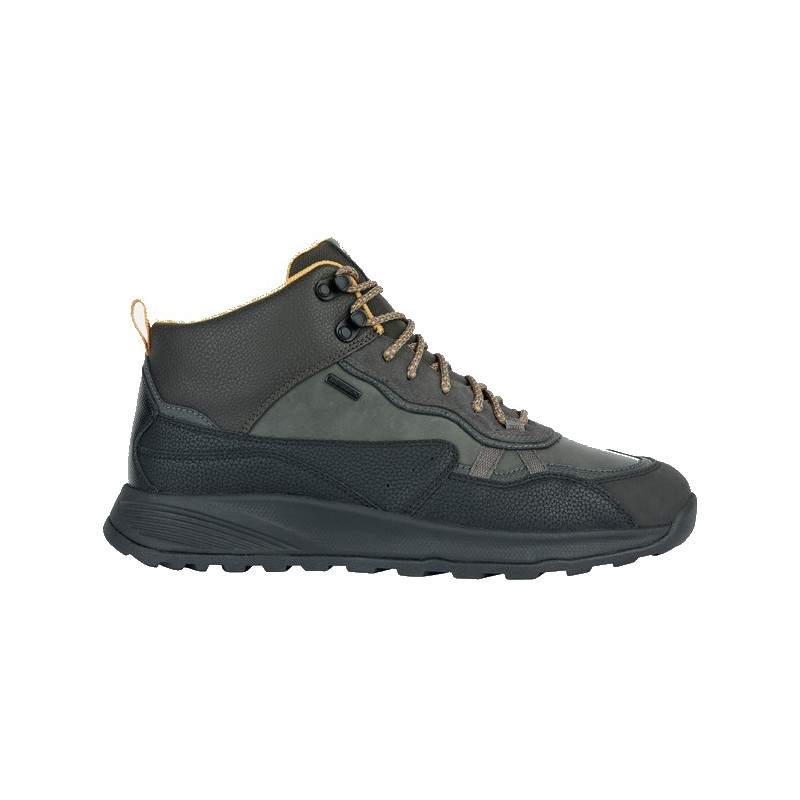 SNEAKERS IMPERMEABILI GEOX UOMO MID-CUT ANTRACITE/NERO TERRESTRE ABX U36EZA 0MEBU C9999