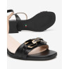 SANDALO CON TACCO NEROGIARDINI DONNA NAPPA PANDORA NERO TPU FEN NERO TACCO 5CM E615722D/100