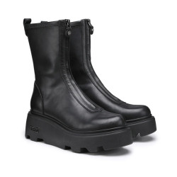 ANFIBIO CON ZEPPA CULT DONNA NEW ROCK 3554 LEATHER BLACK ZIP CLW355400