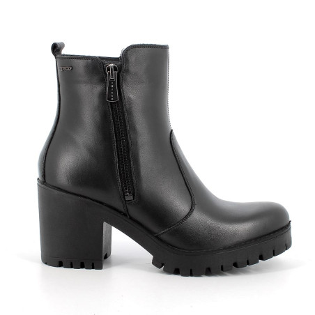 STIVALETTI IGI&CO DONNA IN PELLE NERO CON TACCO 8CM 6667100