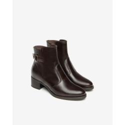 STIVALETTO NEROGIARDINI DONNA MANOLETE CUOIO TR BRESCIA 894 T.MORO TACCO 4CM I513843D400