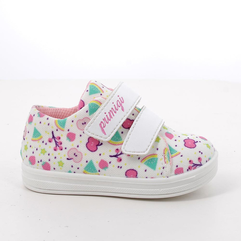 SNEAKERS PRIMIGI PRIMI PASSI BAMBINA  T.ST.MACE/S.NAP BIANCO-ORC-ACQ/BCO 1355033