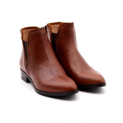 STIVALETTO NEROGIARDINI DONNA TACCO PREMIUM CUOIO VELOUR TABACCO I013061D/400