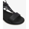 SANDALO CON TACCO NEROGIARDINI DONNA TAMIGI NERO TR BEVAGNA 592 NERO E615895D/100