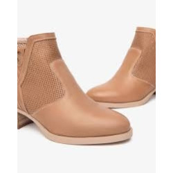 TRONCHETTI NEROGIARDINI DONNA ELBA CUOIO ELBA CUOIO TR BRESCIA 894 NATURALE TACCO 5 CM E512660D/400