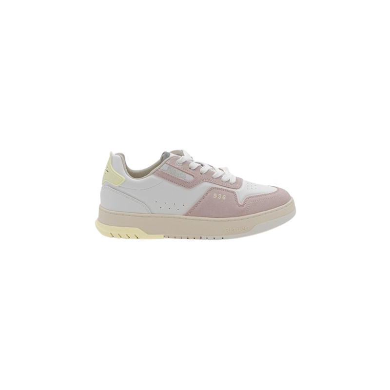 SNEAKERS BLAUER DONNA LEATHER WHITE/ROSE S4ADEL01/LES-PIN/YEL
