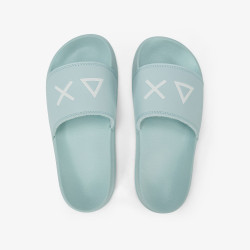 CIABATTE SUN68 DONNA SLIPPERS LOGOV VERDE ACQUAMARINA X36210 28
