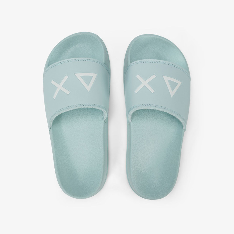 CIABATTE SUN68 DONNA SLIPPERS LOGOV VERDE ACQUAMARINA X36210 28