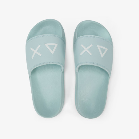 CIABATTE SUN68 DONNA SLIPPERS LOGOV VERDE ACQUAMARINA X36210 28