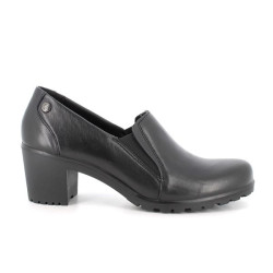 SLIP-ON ENVAL SOFT DONNA IN PELLE NERO CON TACCO 6,3CM 6754800
