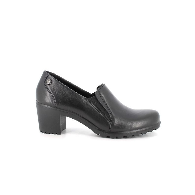 SLIP-ON ENVAL SOFT DONNA IN PELLE NERO CON TACCO 6,3CM 6754800