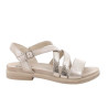 SANDALI IGI&CO DONNA IN PELLE SABBIA/PLATINO 5670011