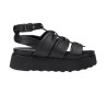 SANDALO CON ZEPPA CULT DONNA JANIS 4479 SANDAL W LEATHER BLACK CLW447900