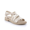 SANDALI IGI&CO DONNA IN PELLE SABBIA/PLATINO 5670011