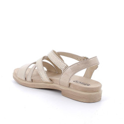 SANDALI IGI&CO DONNA IN PELLE SABBIA/PLATINO 5670011