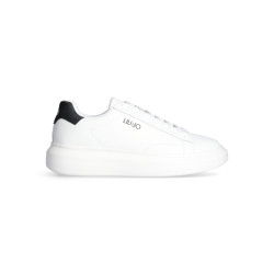SNEAKERS LIU JO UOMO BIG 01 - SNEAKER LEATHER WHITE/BLACK