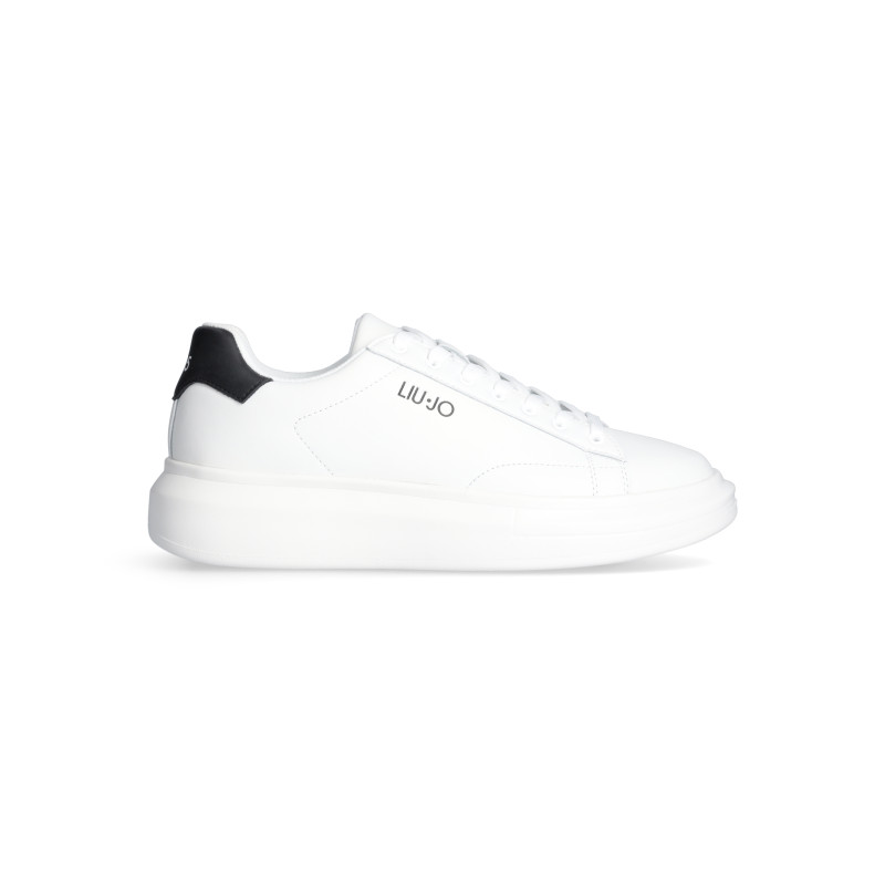 SNEAKERS LIU JO UOMO BIG 01 - SNEAKER LEATHER WHITE/BLACK