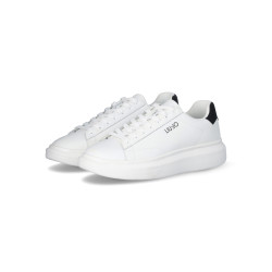 SNEAKERS LIU JO UOMO BIG 01 - SNEAKER LEATHER WHITE/BLACK