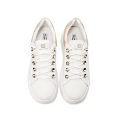 SNEAKERS QUEEN HELENA PLATFORM CON LACCI GIOIELLO X34-11 WHITE/PINK