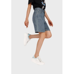 SNEAKERS QUEEN HELENA PLATFORM CON LACCI GIOIELLO X34-11 WHITE/PINK