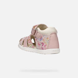 SANDALO PRIMI PASSI BAMBINA B S.MACCHIA G. B - NAP+VIT.SIN LT ROSE/MULTICOLOR ROSE/PINK B254WB 085BC C8W0G