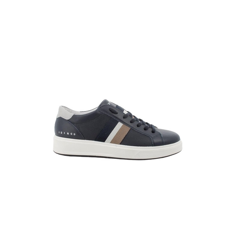 SNEAKERS IGI&CO UOMO PELLE BLU/PERLA 5632211A