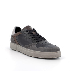 SNEAKERS IGI&CO UOMO IN PELLE BLU/GRIGIO SCURO 6633500