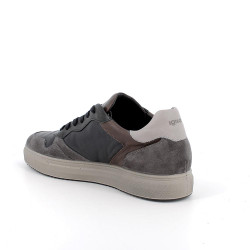 SNEAKERS IGI&CO UOMO IN PELLE BLU/GRIGIO SCURO 6633500