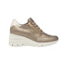 SNEAKERS CON ZEPPA NEROGIARDINI DONNA  BAGOYA BROWN T.BRILL PLATINO 6074 EVA AGOSTA I514121D/322
