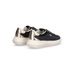 SNEAKERS LIU JO DONNA CASPER 01 - SNEAKER CALF LEATHER/COW SUE BLACK/LIGHT GOLD BA6069P0304S1189