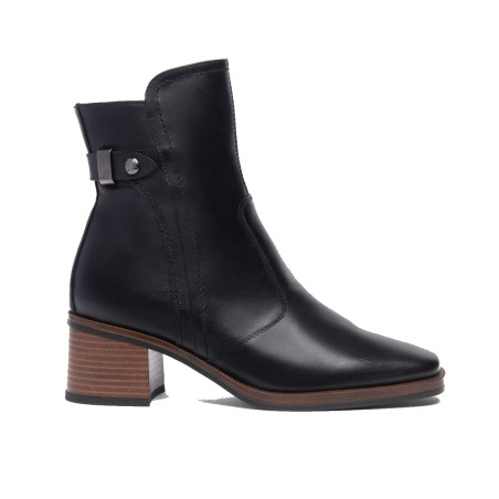 TRONCHETTI NEROGIARDINI DONNA IN PELLE NERO 5CM I308183D/100