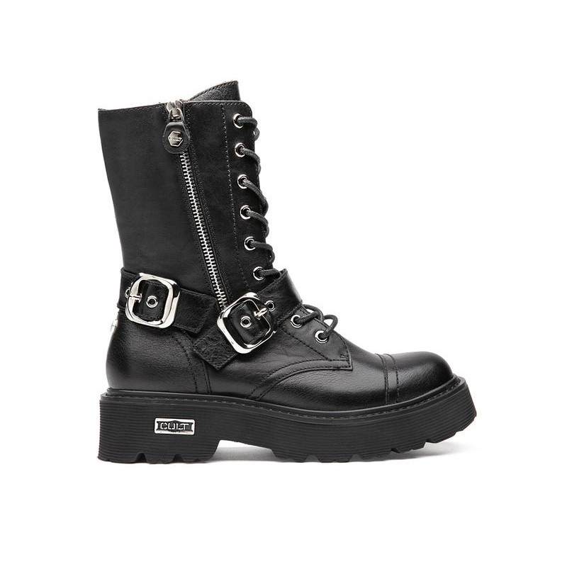 ANFIBIO CULT DONNA SLASH 4585 MID W LEATHER BLACK CLW458500
