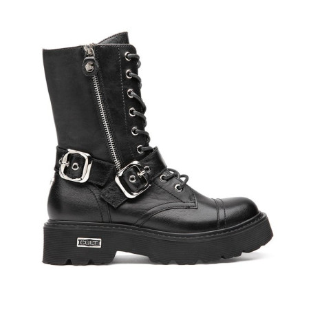 ANFIBIO CULT DONNA SLASH 4585 MID W LEATHER BLACK CLW458500