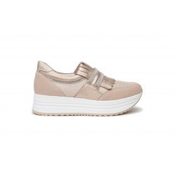 SNEAKERS NEROGIARDINI DONNA PELLE TELA FEMME E409815D/677P