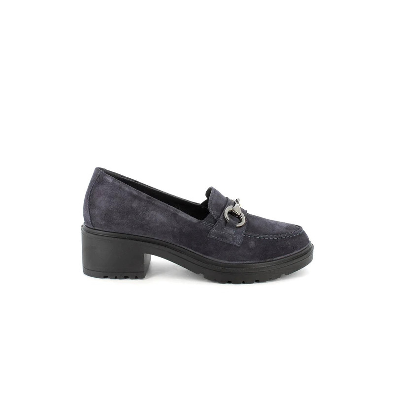 MOCASSINO CON TACCO IGI&CO DONNA SCAM.SUPER10/12 BLU  4651533