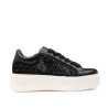 SNEAKERS CULT DONNA PERRY 4683 LOW W NET/LEATHER BLACK CLW468301