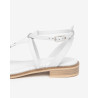 SANDALO NEROGIARDINI DONNA LOIRA BIANCO TR BEVAGNA 592 BEIGE E615895D/707
