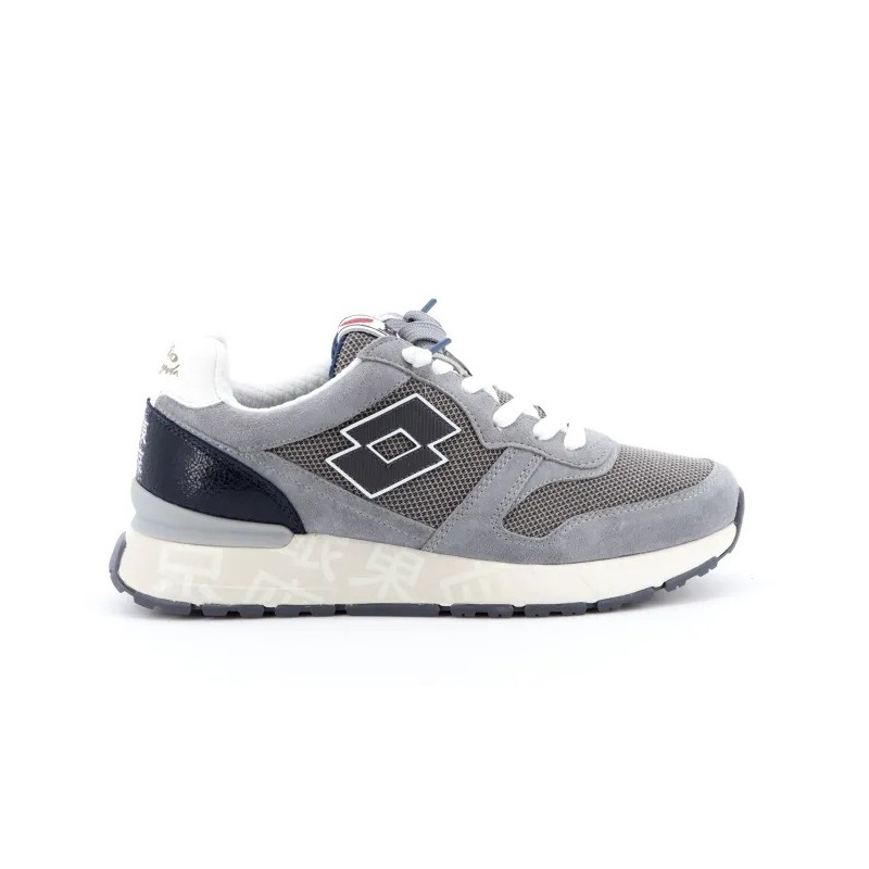 SNEAKERS LOTTO UOMO TOKYO GINZA CRACK LEGGENDA GRAY/DRESS BLUE/ASHLEY BLUE 223626 EE7