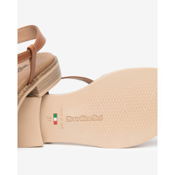 SANDALO CON TACCO NEROGIARDINI DONNA TAMIGI LINO T.BRILL PLATINO 6074 ARMENIA COGNAC TR BEVAGNA E615890D/453
