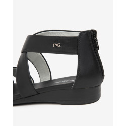 SANDALO CON TACCO NEROGIARDINI DONNA TAMIGI NERO TR VIESTE 415 NERO TACCO 2,5CM E615830D/100