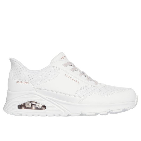 SNEAKERS SKECHERS DONNA UNO - BANKSIA LUXE 177118 WHT