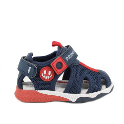 SANDALO PRIMIGI PRIMI PASSI BAMBINO T.RETE/NAPPA PU NAVY 1456155          