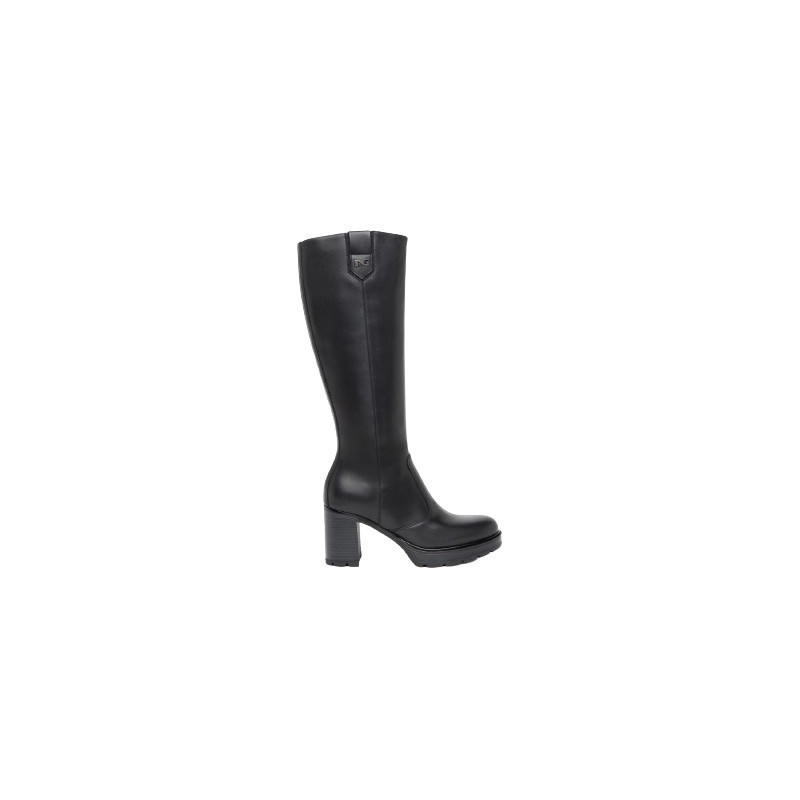 STIVALI NEROGIARDINI DONNA IN PELLE GUANTO NERO TR PONZA TACCO 8 CM I411855D/100
