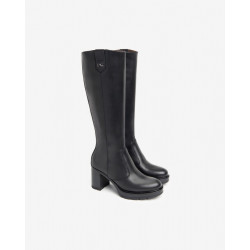 STIVALI NEROGIARDINI DONNA IN PELLE GUANTO NERO TR PONZA TACCO 8 CM I411855D/100