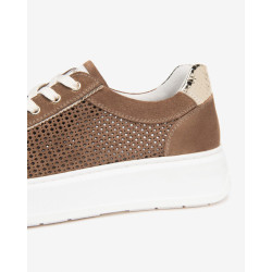 SNEAKERS NEROGIARDINI DONNA VELOUR MOU VELOUR MOU BLADE PLATINO T.BRILL PLATINO E615273D/442