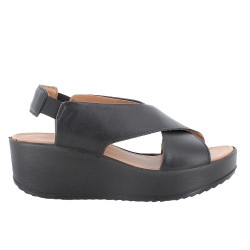 SANDALO CON ZEPPA IGI&CO DONNA NAPPA SOFT NERO 5668866